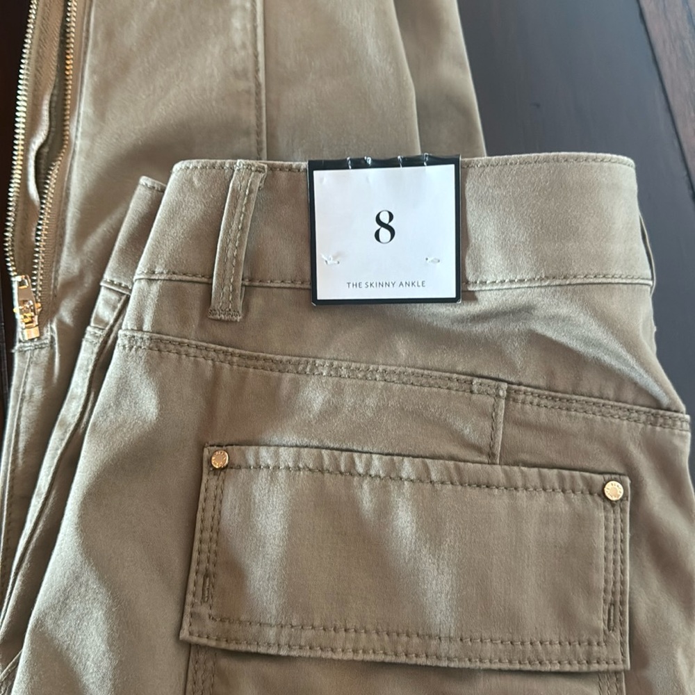 WHBM embroidered skinny ankle